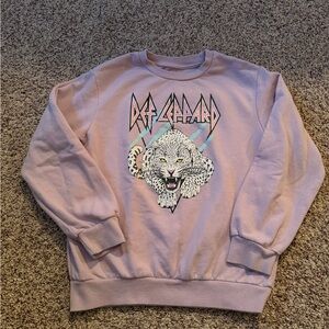 Def Leppard | Lavender Graphic Sweatshirt